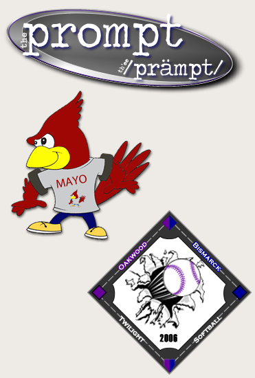 HBAC has done logos for Prompt Literary Magazine, Mayo Middle School, and Bismarck Twilight Girls Softball
